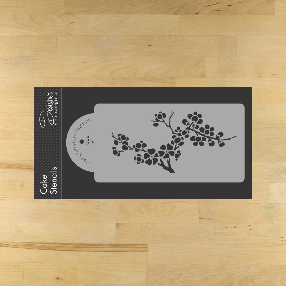 Blooming Cherry Tree Cake Stencil Sets by Designer Stencils Tier 4