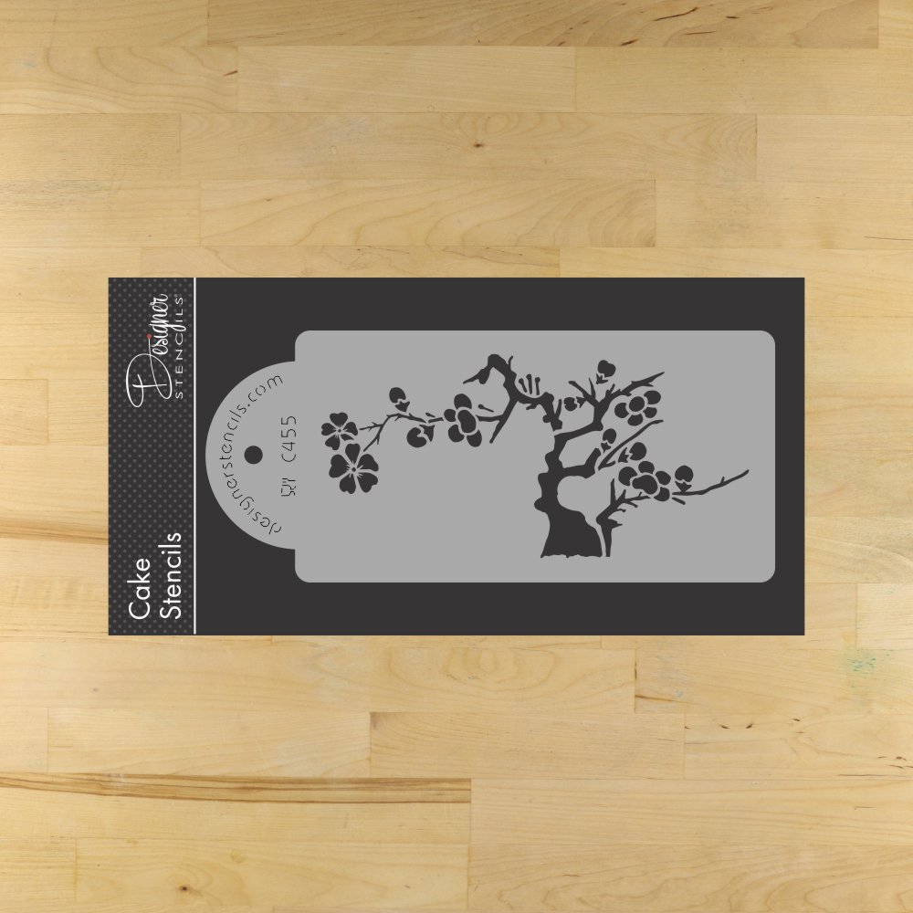 Blooming Cherry Tree Cake Stencil Sets by Designer Stencils Tier 5