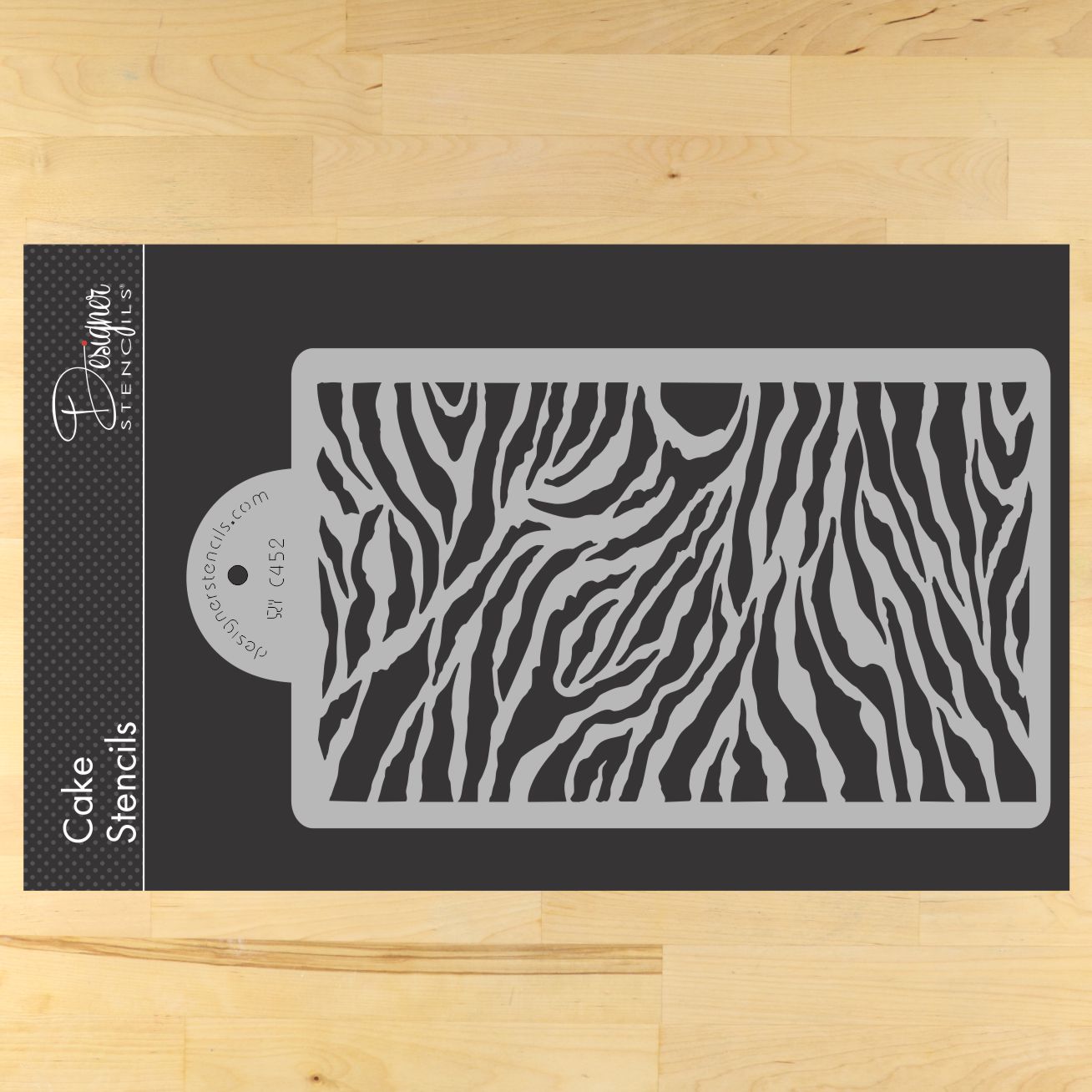 Zebra Skin Cake Stencil Sides by Designer Stencils 6"