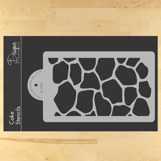 Giraffe Cake Stencil 6 Inch