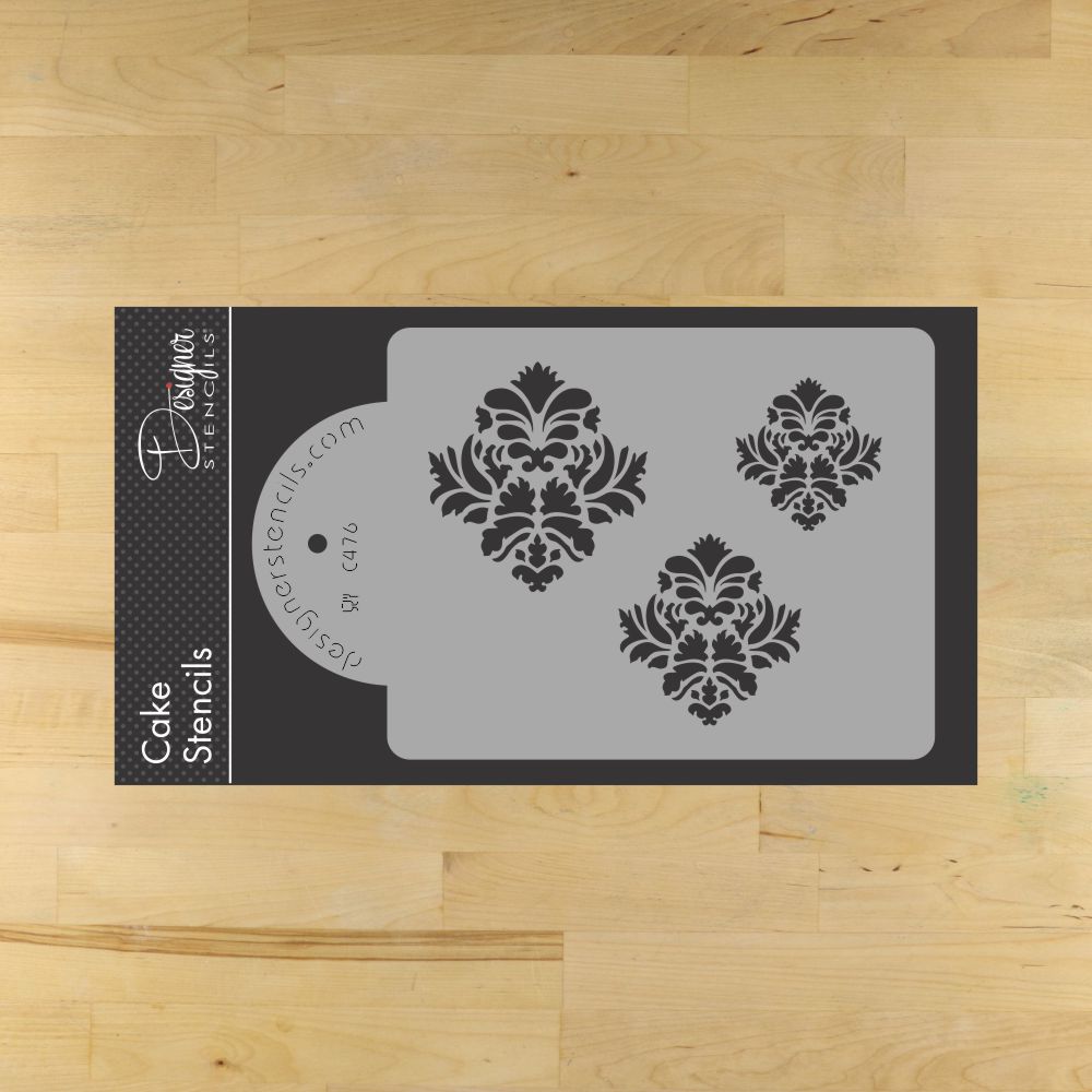 Damask Accents Cake and Cookie Stencil by Designer Stencils