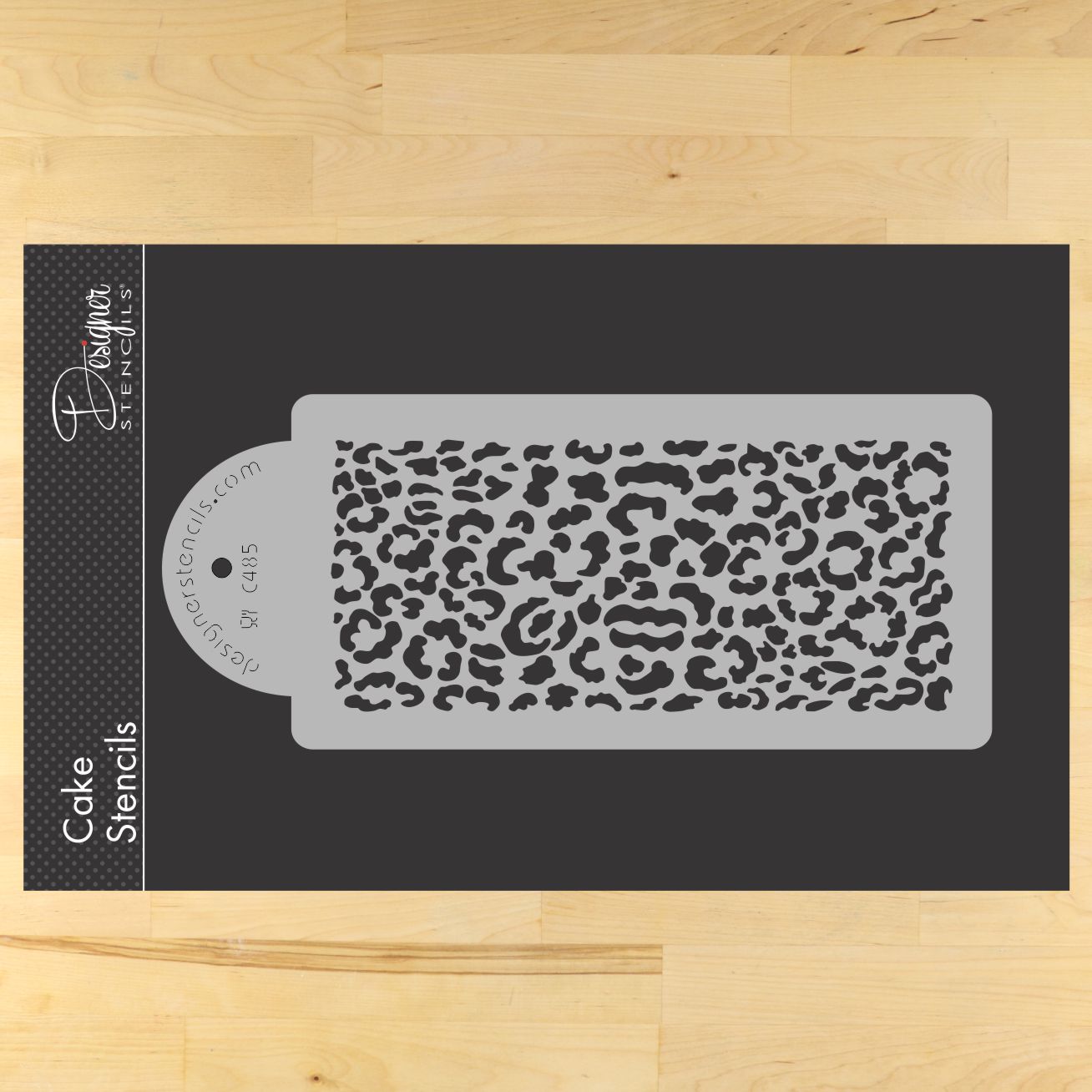Leopard Skin Cake Stencil Sides by Designer Stencils 4"
