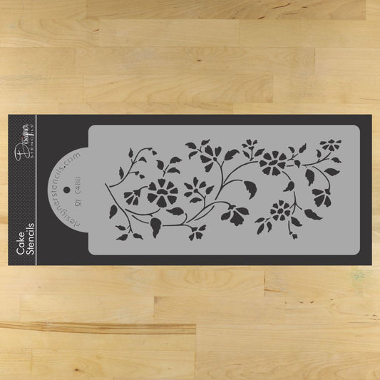 Chintz Floral Cake Stencil Side by Designer Stencils