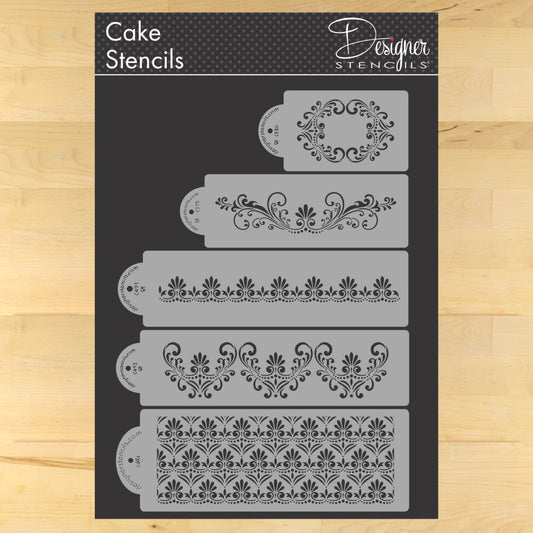 Fleur de Lis Cake Stencil Set Bundledby Designer Stencils