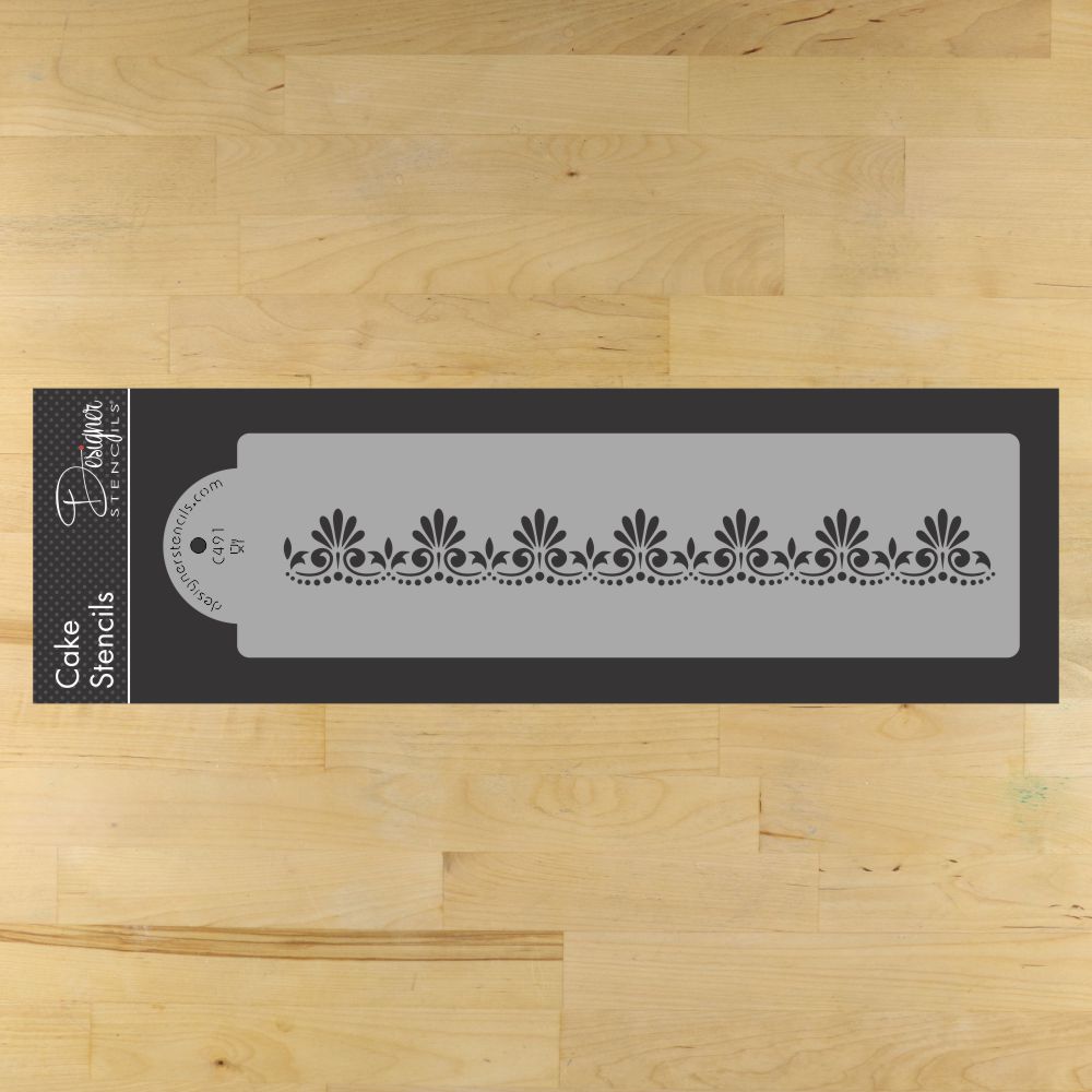Fleur de Lis Cake Stencil Sets by Designer Stencils 3rd teir