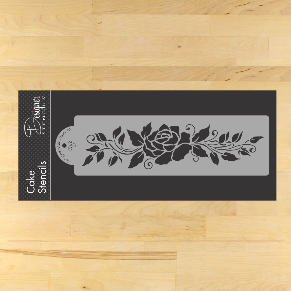 Rose Cake Stencils by Designer Stencils