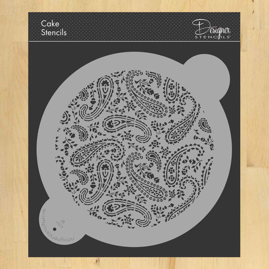 Paisley Cake and Pie Stencil Top