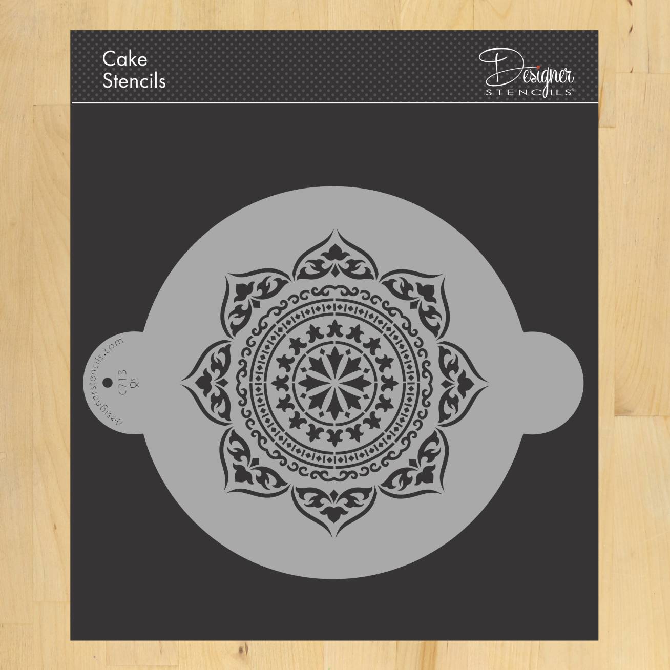 Moroccan Medallion Cake Stencil Top by Designer Stencils