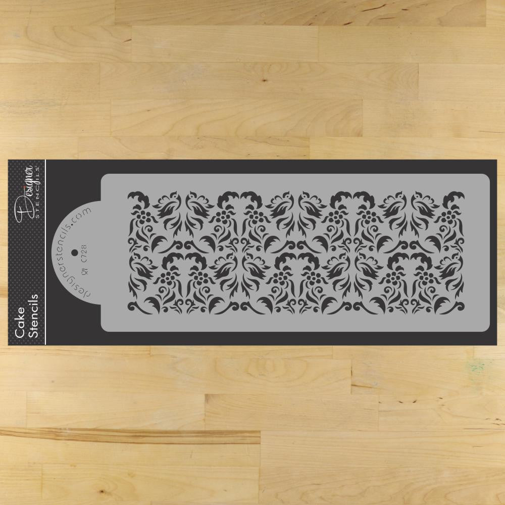 Wedding Doves Cake Stencil Side by Designer Stencils