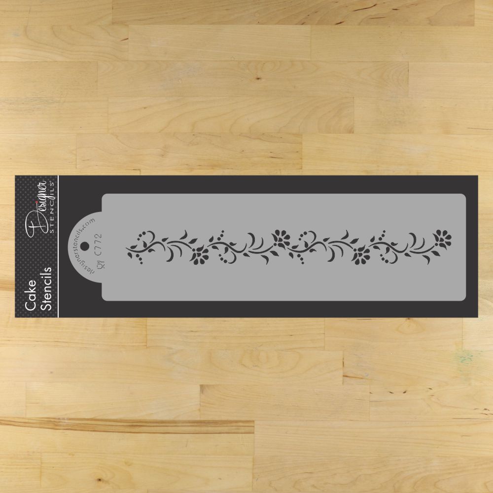 Vintage Lace Cake Side Stencil by Designer Stencils Small Side