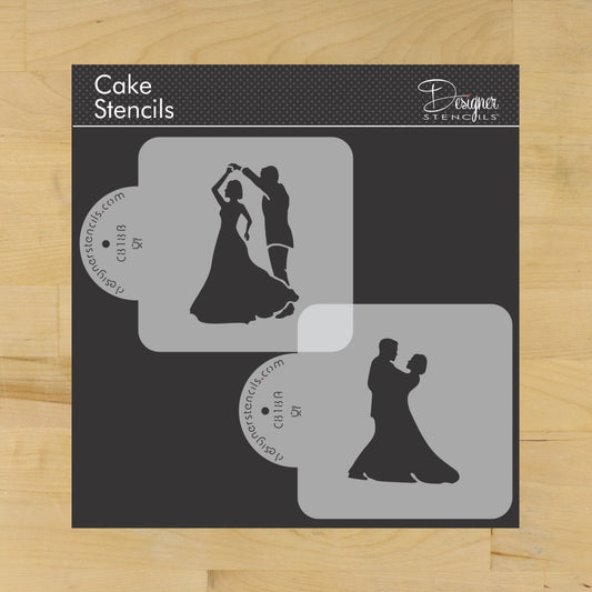 Dancing Couple Cake Stencil Set by Designer Stencils