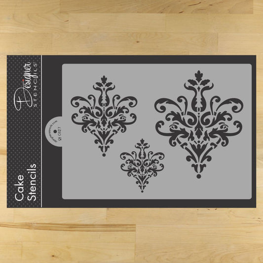 Large Lace Icons Cake Stencil Set by Designer Stencils