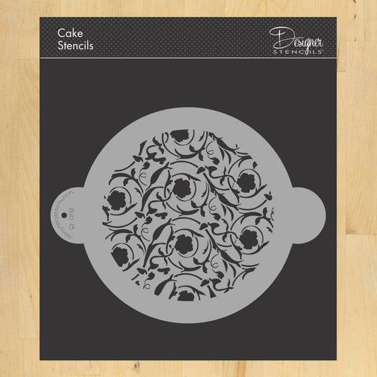Rosella - Italian MSW Series Cake Stencil Top by Designer Stencils