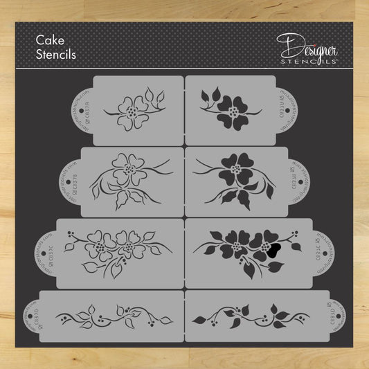 Multi-Layer Dogwood Cookie Stencil Set by Designer Stencils