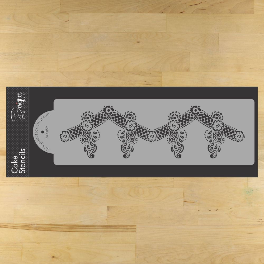Chelsea Cake Stencil Set by Designer Stencils Tier 4