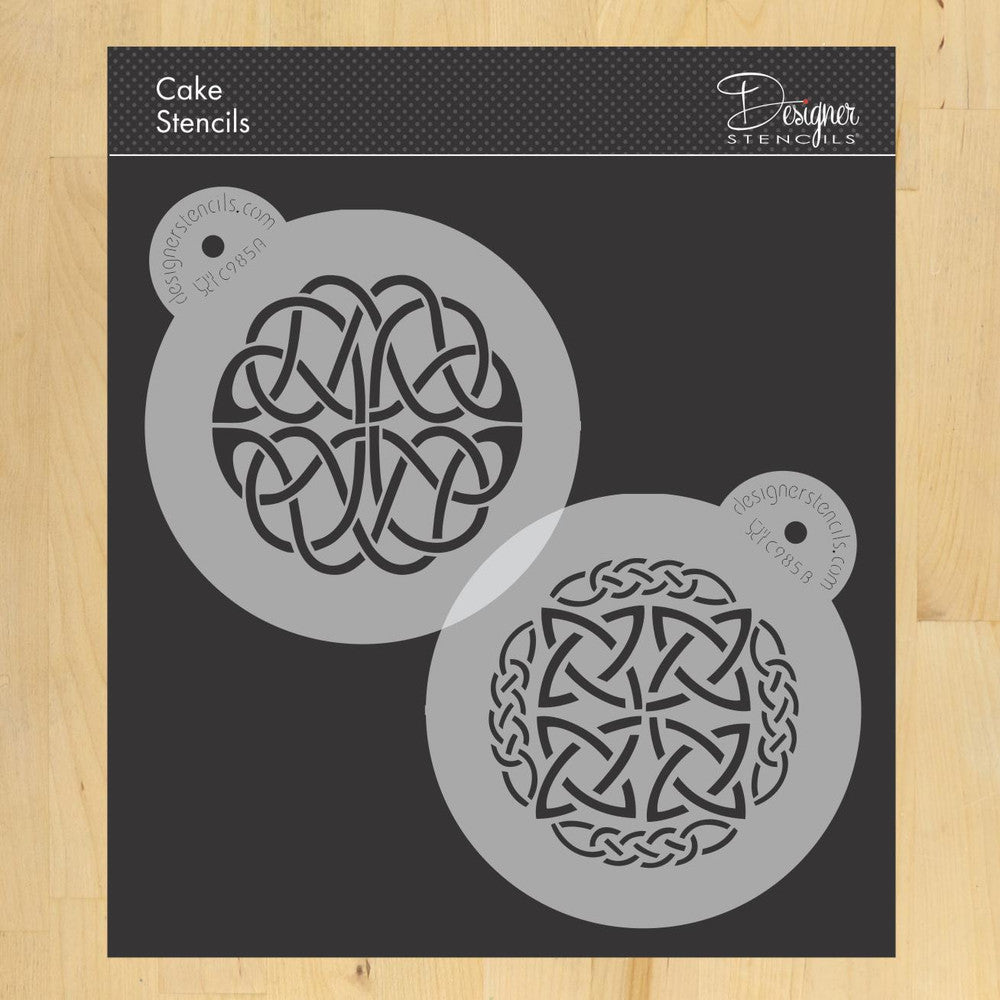 Celtic Medallions Round Cookie Stencil Set by Designer Stencils