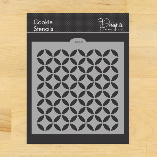 Modern Circle Cookie Stencil by Designer Stencils