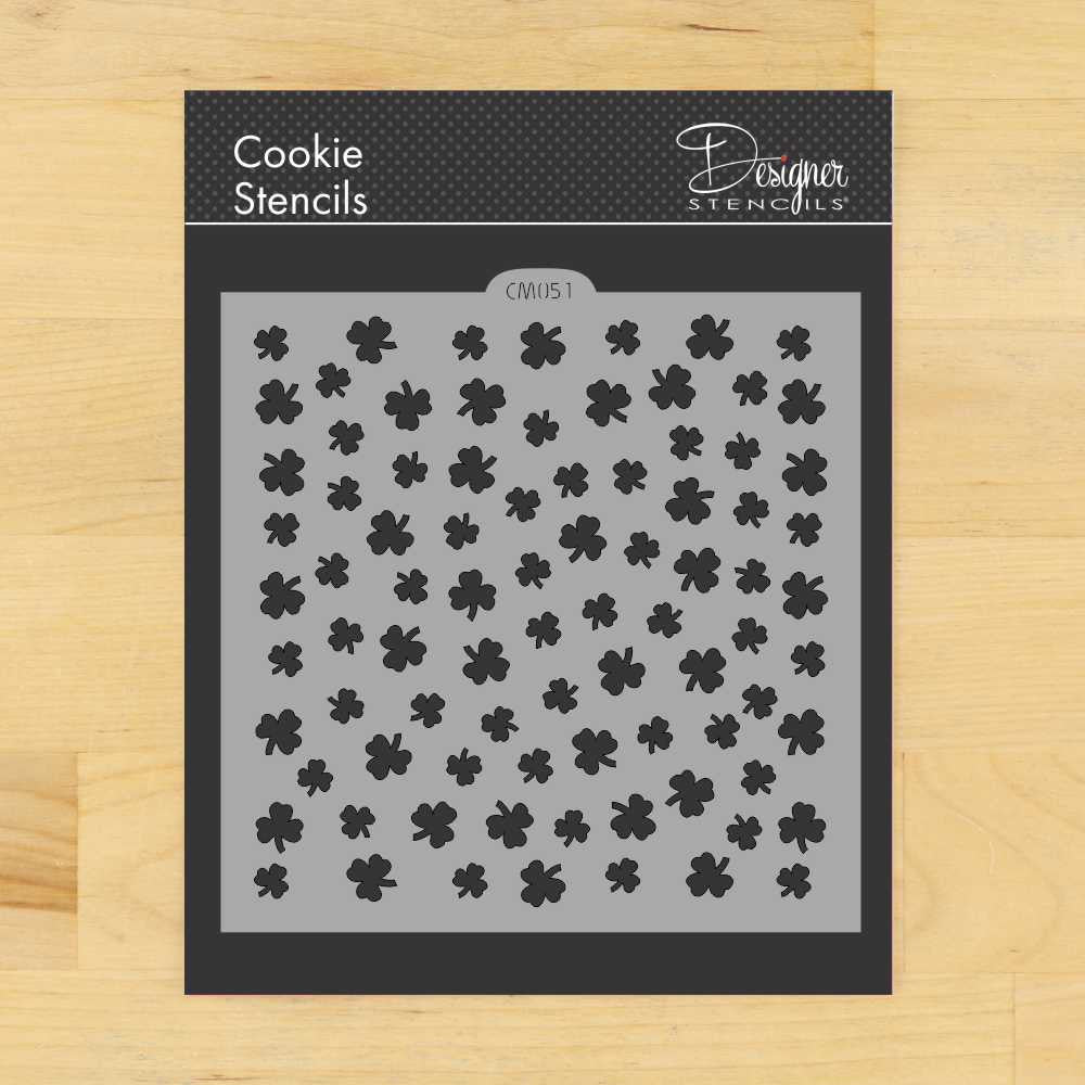 Shamrock Cookie Stencil by Designer Stencils