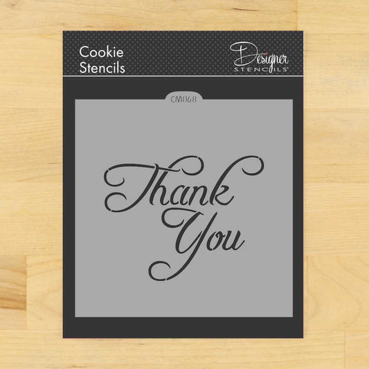 Thank You Cookie Stencil by Designer Stencils