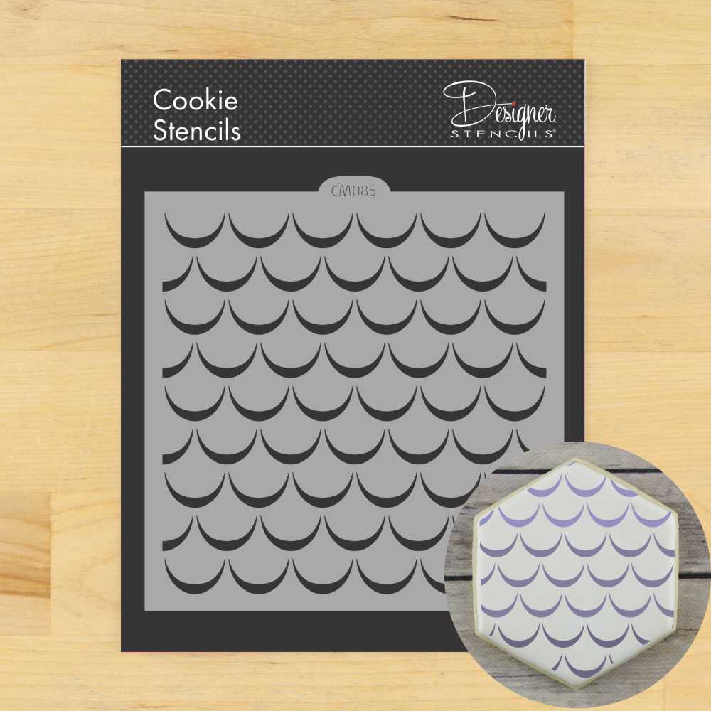 Swag Allover Cookie Stencil by Designer Stencils