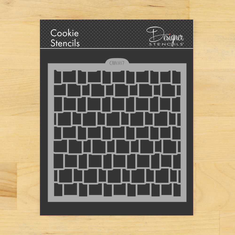 Cedar Shake Roof Cookie Stencil by Designer Stencils