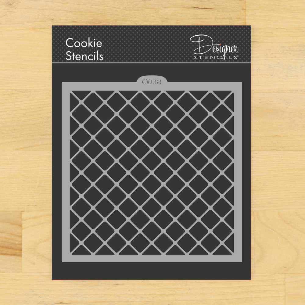 Rounded Tile Cookie Stencil by Designer Stencils