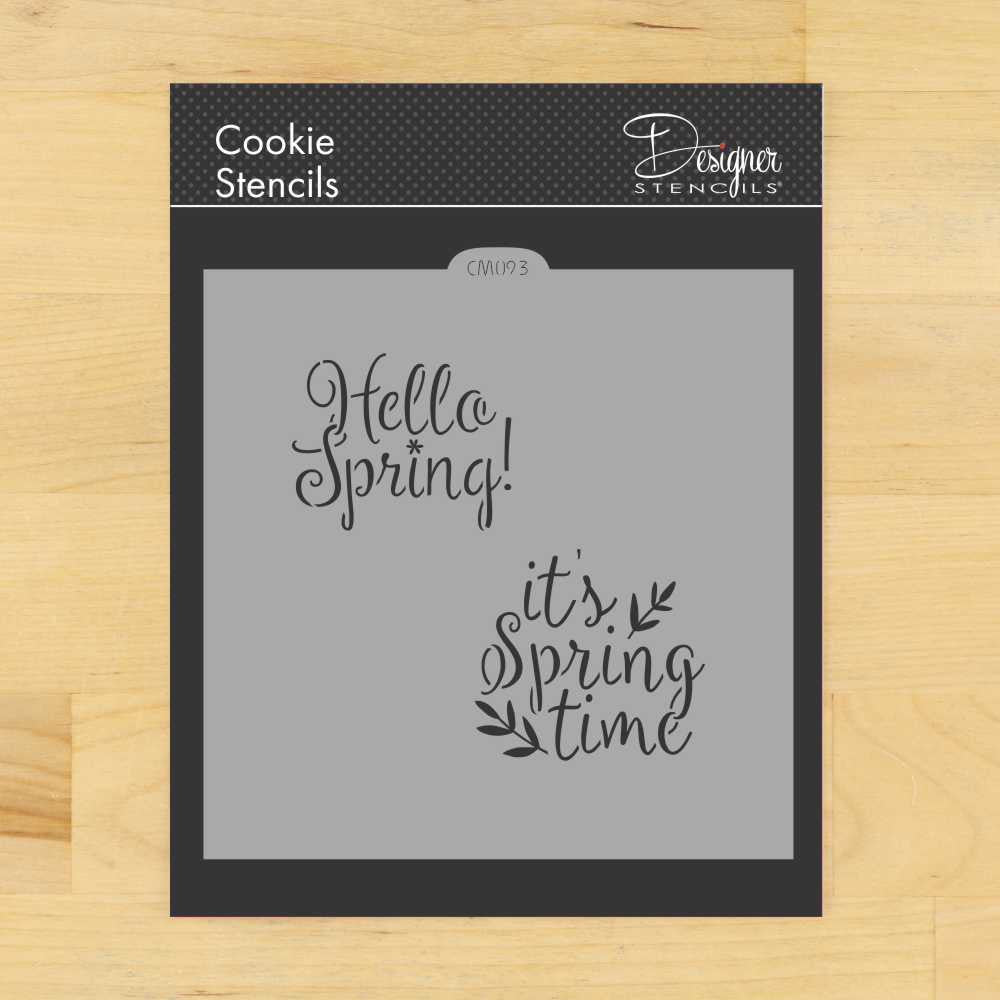 It's Springtime Cookie Stencil From Designer Stencils – Confection Couture Stencils it-s-springtime-cookie-stencil-from-designer-stencils-confection-couture-stencils