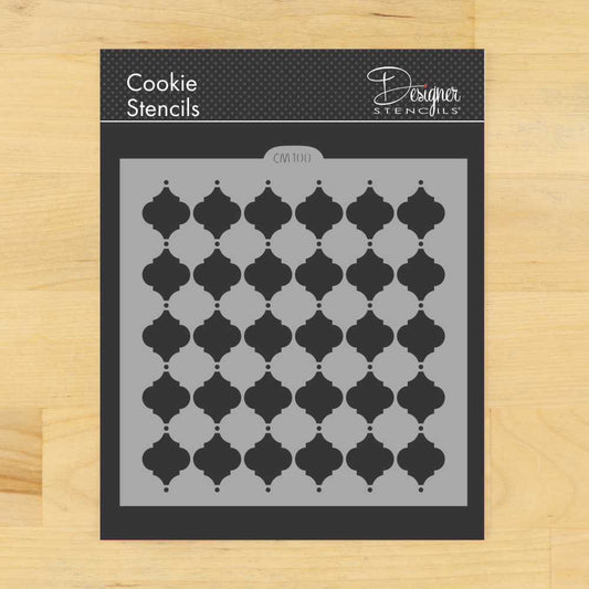 Basic Turkish Icon Pattern Cookie Stencil by Designer Stencils