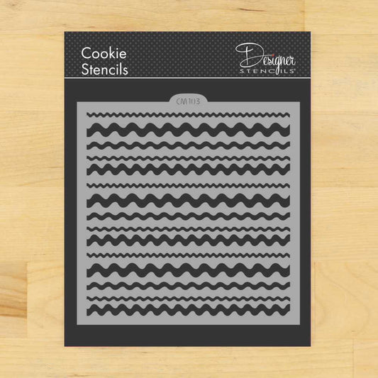 Ric Rac Pattern Cookie Stencil by Designer Stencils