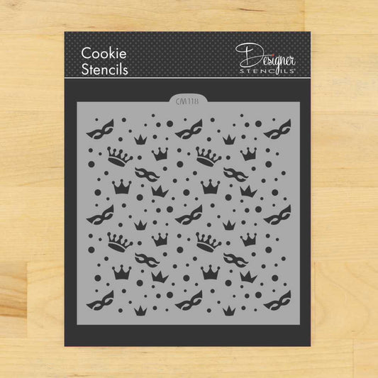 Mardi Gras Cookie Stencil by Designer Stencils