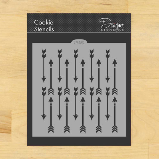 Arrow Allover Pattern Cookie Stencil by Designer Stencils