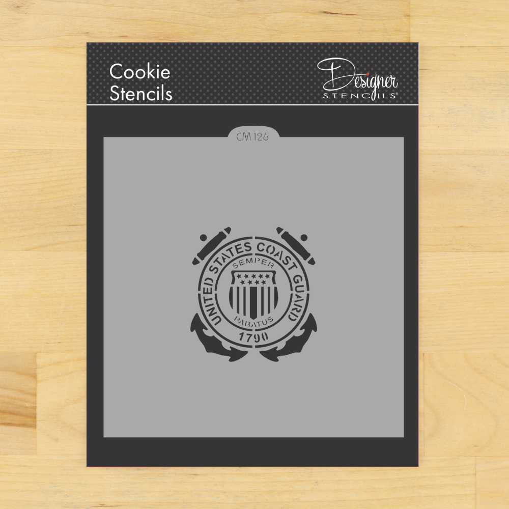 USCG Emblem Cookie Stencil for Fourth of July Desserts – Confection Couture Stencils uscg-emblem-cookie-stencil-for-fourth-of-july-desserts-confection-couture-stencils