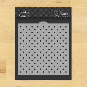 Mini Polka Dot Cookie Stencil by Designer Stencils