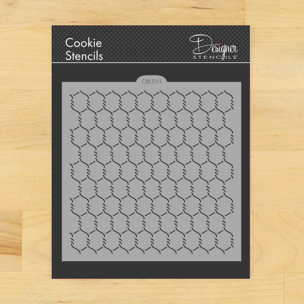 Chicken Wire Cookie Stencil by Designer Stencils
