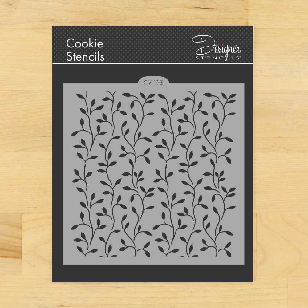 Climbing Vine Cookie Stencil by Designer Stencils