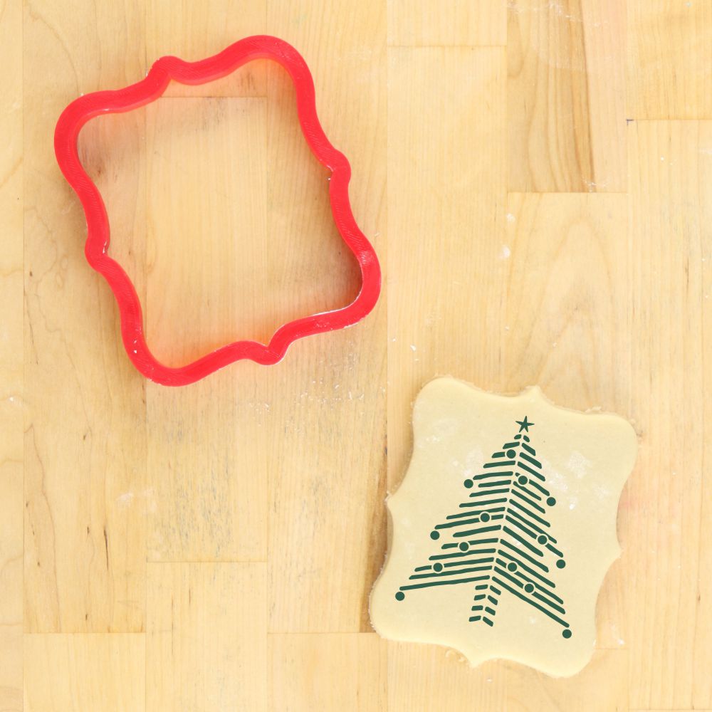 Chevron Christmas Tree Cookie Stencil by Designer Stencils