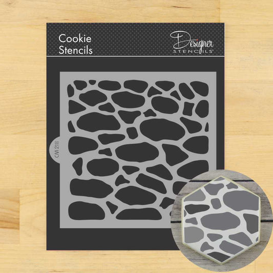 Cobblestone Cookie Stencil by Designer Stencils