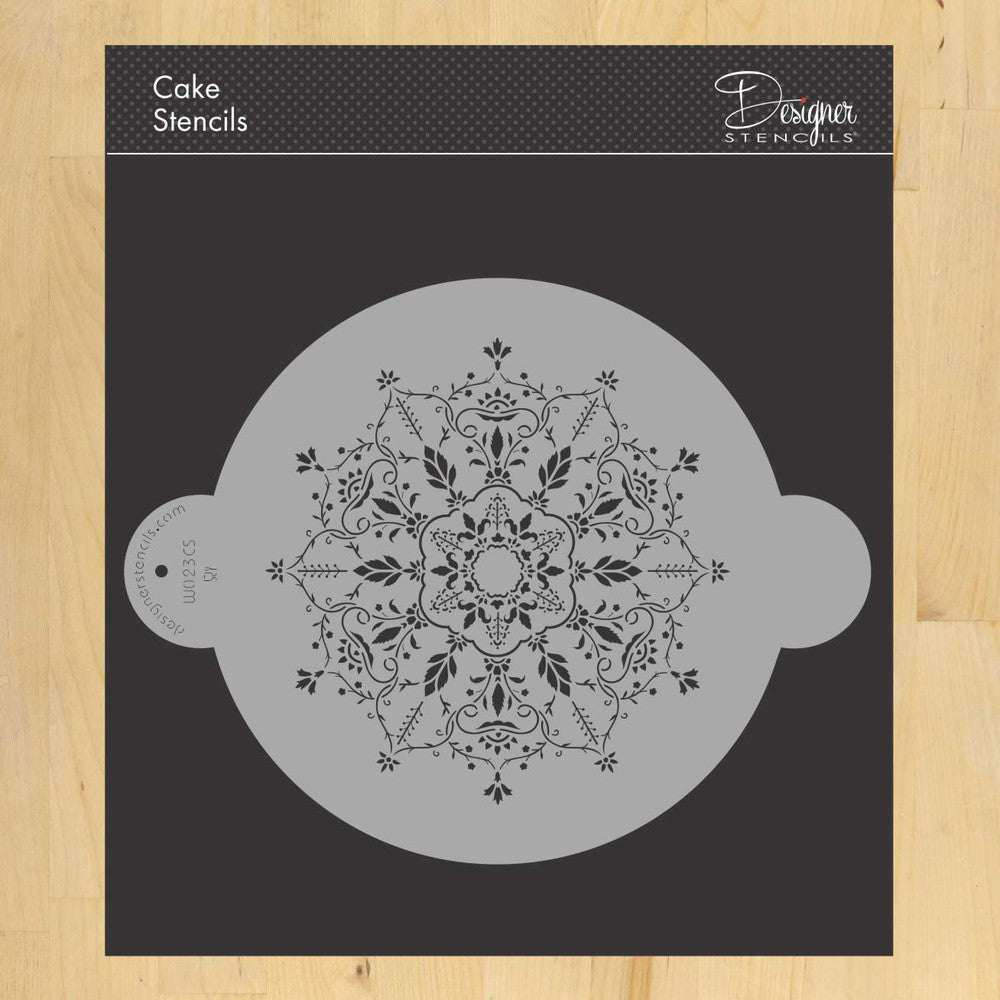 Winterthur Museum Medallion Cake Stencil Top by Designer Stencils