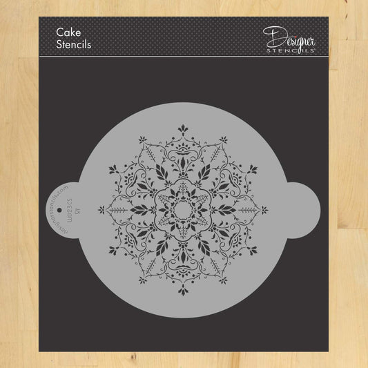 Winterthur Museum Medallion Cake Stencil Top by Designer Stencils