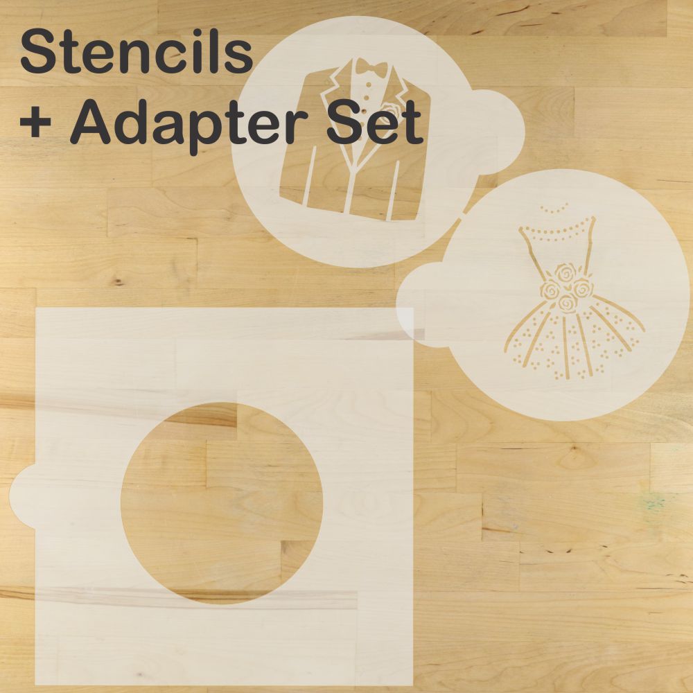 Wedding Finery Cookie Stencil Set by Designer Stencils