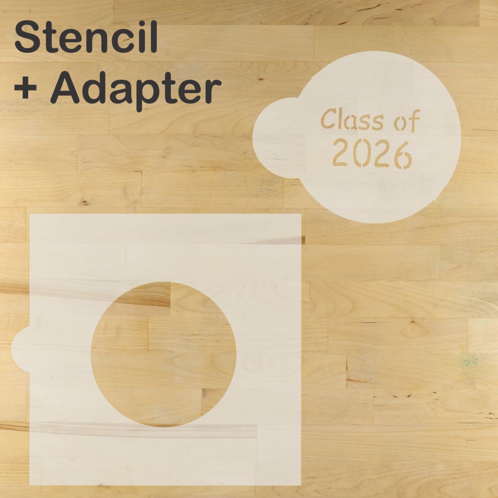 Graduate Round Cookie Stencil Set by Designer Stencils
