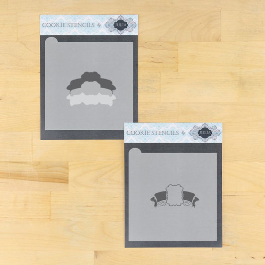 Colonial Banner Prettier Plaques Cookie Stencil 3 Pc Set