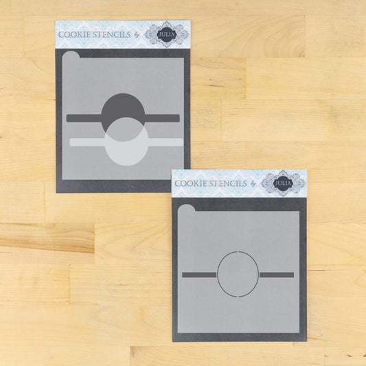 Oval Frame Banner & Masking Stencil 3 Pc Set