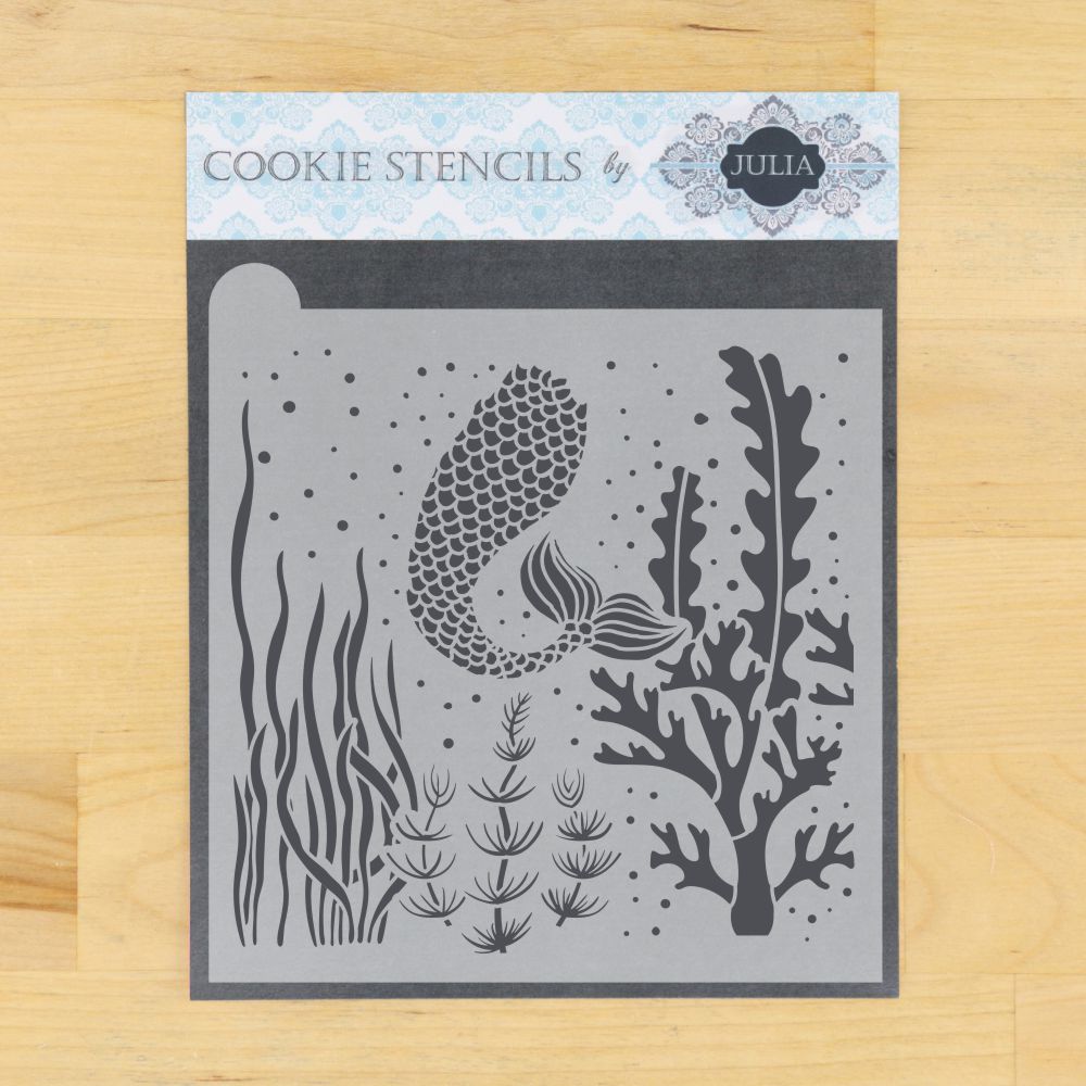 Underwater Prettier Plaques Background Cookie Stencil