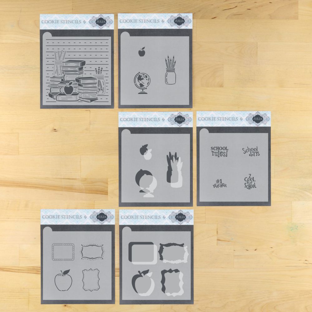 School Rules Dynamic Duos BUNDLED Cookie Stencil Set