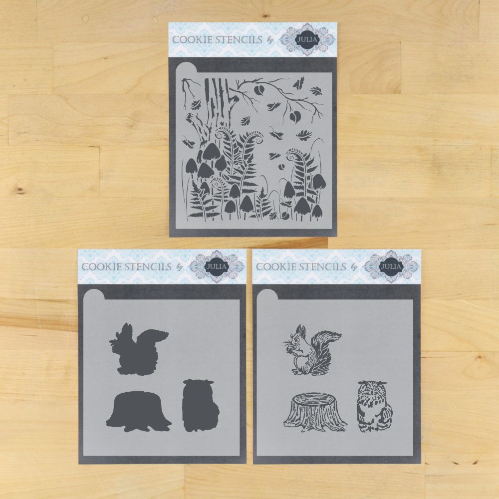 Fall is Calling Dynamic Duos Background Fall Cookie Stencil Set