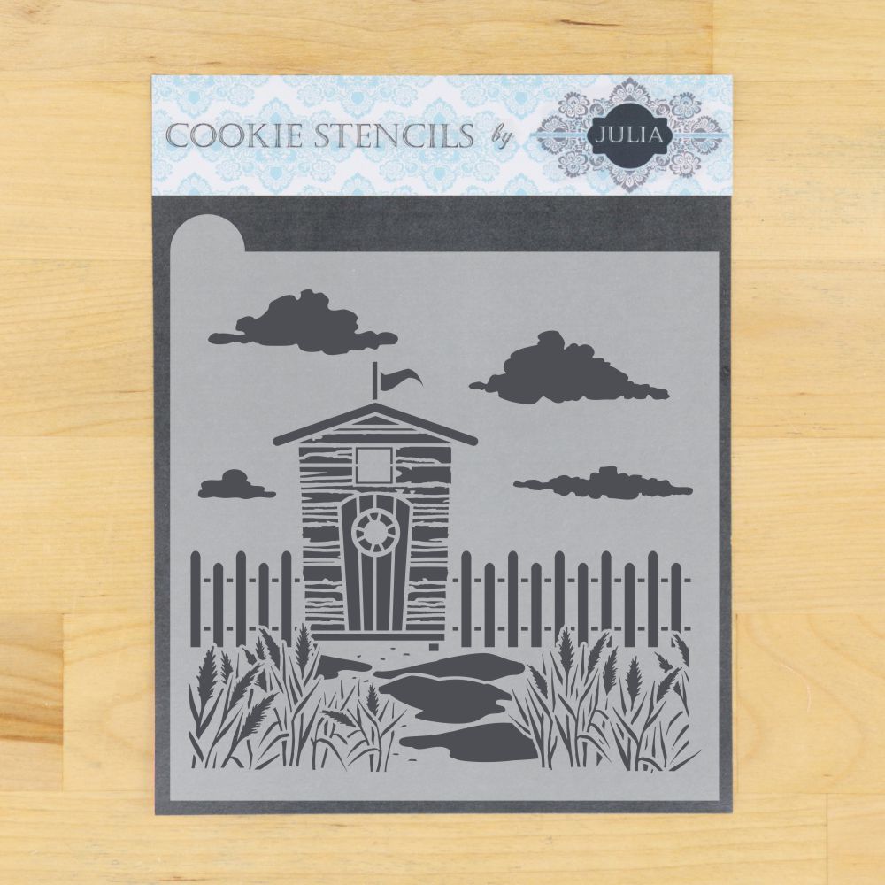 Beach Cabana Dynamic Duos Background Cookie Stencil
