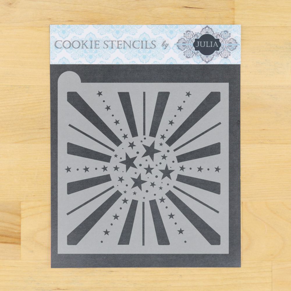 Starburst Dynamic Duos Background Cookie Stencil