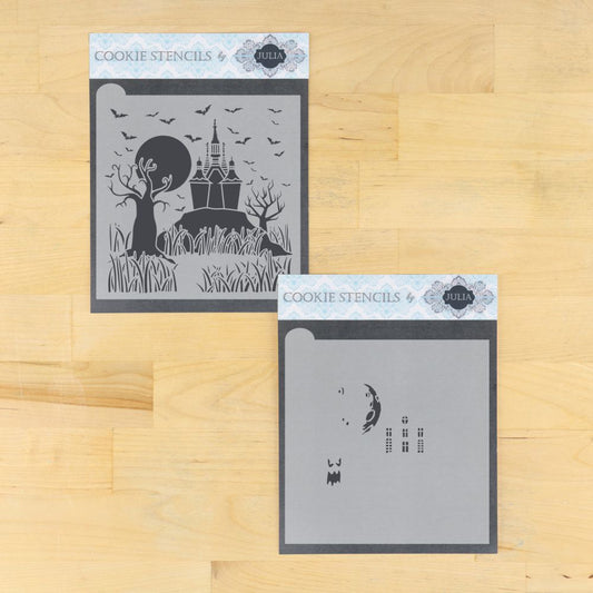 Haunted Homestead Dynamic Duos Background Cookie Stencil