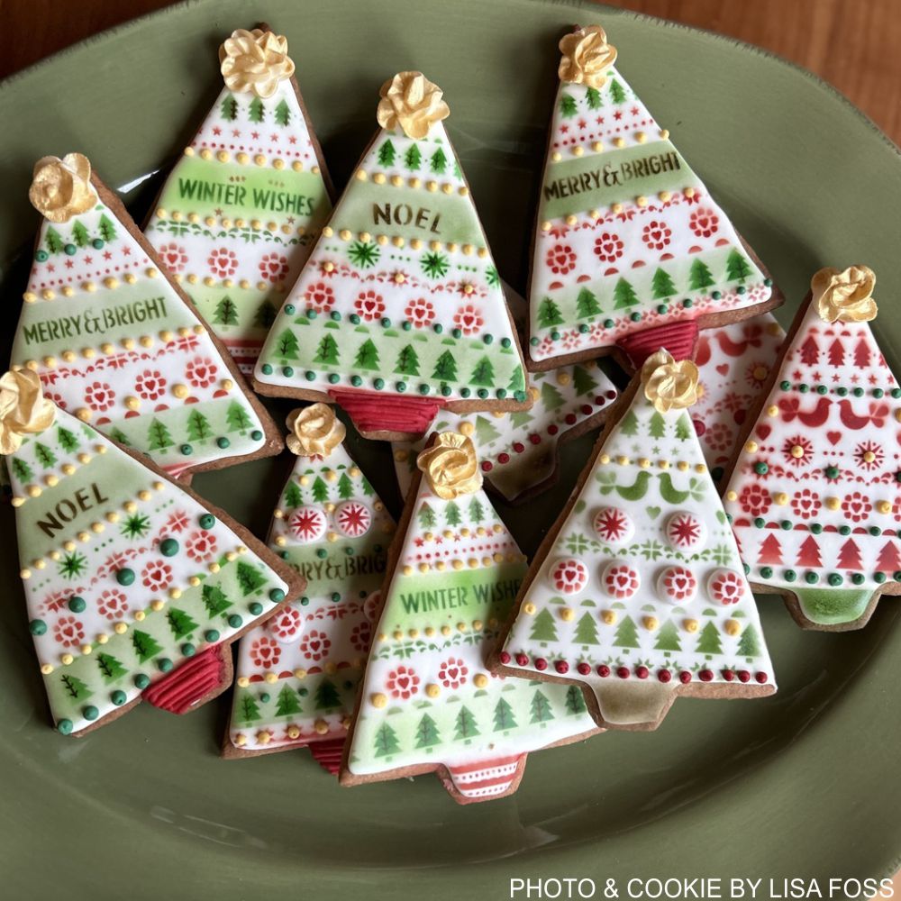 Scandinavian Christmas Tree Dynamic Duos Cookie Stencil Set